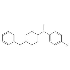 5-chloro-N-methyl-N-{1-[(pyridin-3-yl)methyl]piperidin-4-yl}pyrimidin-2-amine Structure