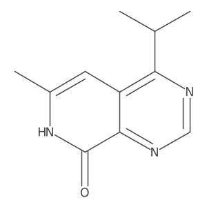 6-methyl-4-(propan-2-yl)-7H,8H-pyrido[3,4-d]pyrimidin-8-one结构式