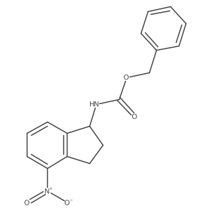 benzyl N-[(1R)-4-nitro-2,3-dihydro-1H-inden-1-yl]carbamate Structure
