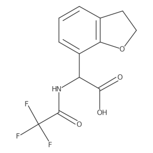 2-(2,3-Dihydro-1-benzofuran-7-yl)-2-(2,2,2-trifluoroacetamido)acetic acid Structure