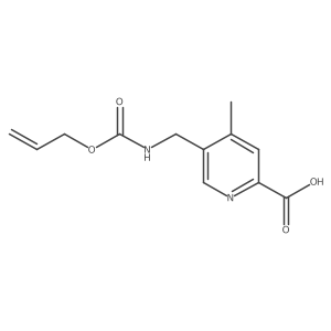 4-Methyl-5-({[(prop-2-en-1-yloxy)carbonyl]amino}methyl)pyridine-2-carboxylic acid结构式