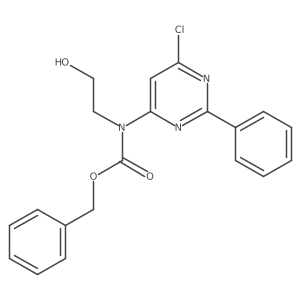 benzyl N-(6-chloro-2-phenylpyrimidin-4-yl)-N-(2-hydroxyethyl)carbamate Structure