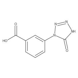 3-(5-oxo-4,5-dihydro-1H-1,2,3,4-tetrazol-1-yl)benzoic acid结构式