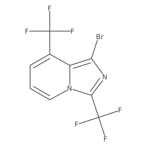1-Bromo-3,8-bis(trifluoromethyl)imidazo[1,5-A]pyridine Structure