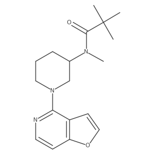 N-(1-{furo[3,2-c]pyridin-4-yl}piperidin-3-yl)-N,2,2-trimethylpropanamide Structure