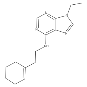 N-[2-(cyclohex-1-en-1-yl)ethyl]-9-ethyl-9H-purin-6-amine Structure