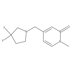 4-[(3,3-Difluoropyrrolidin-1-yl)methyl]-1-methyl-1,2-dihydropyridin-2-one Structure