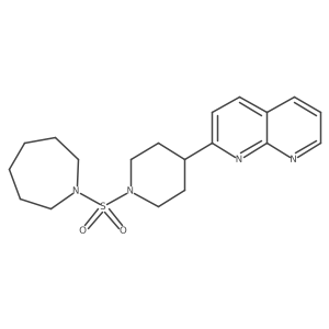 2-[1-(Azepane-1-sulfonyl)piperidin-4-yl]-1,8-naphthyridine Structure