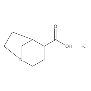 1-Azabicyclo[3.2.1]octane-4-carboxylicacidhydrochloride Structure