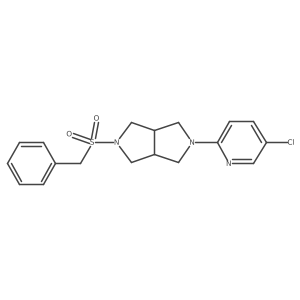 5-Chloro-2-{5-phenylmethanesulfonyl-octahydropyrrolo[3,4-c]pyrrol-2-yl}pyridine Structure