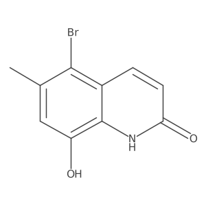 5-bromo-8-hydroxy-6-methyl-1H-quinolin-2-one结构式