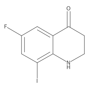 6-fluoro-8-iodo-2,3-dihydroquinolin-4(1H)-one结构式