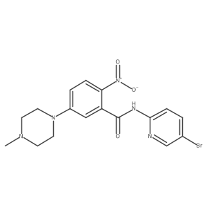 N-(5-bromopyridin-2-yl)-5-(4-methylpiperazin-1-yl)-2-nitrobenzamide Structure