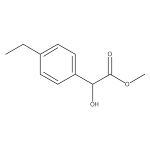 Methyl 2-(4-ethylphenyl)-2-hydroxyacetate结构式