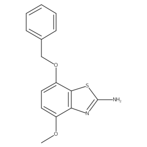 7-Benzyloxy-4-methoxy-benzothiazole-2-yl-amine结构式