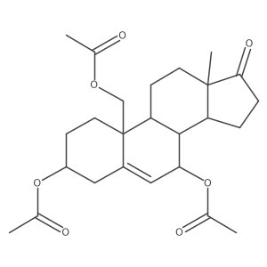 (3beta)-17-Oxoandrost-5-ene-3,7,19-triyl triacetate Structure