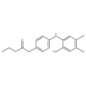 Ethyl [4-(2-Amino-4,5-dichloroanilino)phenyl]acetate结构式
