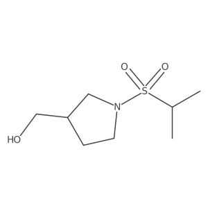 (R)-(1-(isopropylsulfonyl)pyrrolidin-3-yl)methanol结构式