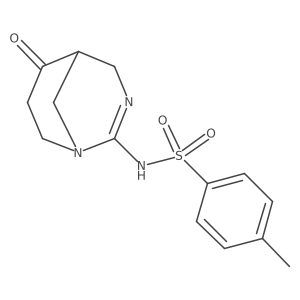 Benzenesulfonamide, 4-methyl-N-(6-oxo-1,3-diazabicyclo[3.3.1]non-2-en-2-yl)-结构式