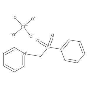 1-[(Benzenesulfonyl)methyl]pyridin-1-ium perchlorate结构式