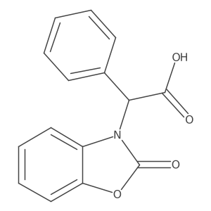2-Oxo-I+/--phenyl-3(2H)-benzoxazoleacetic acid Structure