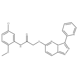N-(5-chloro-2-methoxyphenyl)-2-((3-(pyridin-2-yl)-[1,2,4]triazolo[4,3-b]pyridazin-6-yl)thio)acetamide Structure