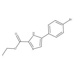 ethyl 4-(4-bromophenyl)-1H-imidazole-2-carboxylate Structure