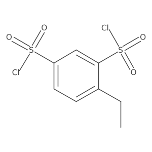 4-Ethylbenzene-1,3-disulfonyl dichloride结构式
