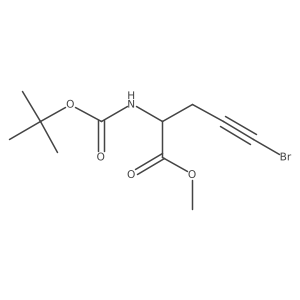 Methyl (S)-5-bromo-2-((tert-butoxycarbonyl)amino)pent-4-ynoate Structure