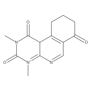 2,4-Dimethyl-8,9,10,10b-tetrahydropyrimido[4,5-c]isoquinolin-4-ium-1,3,7-trione结构式