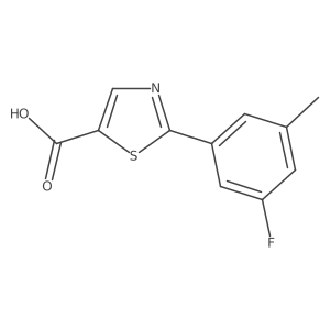 2-(3-Fluoro-5-methyl-phenyl)-thiazole-5-carboxylic acid Structure