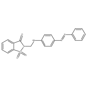 O=C1c2ccccc2S(=O)(=O)N1CNc1ccc(N=Nc2ccccc2)cc1结构式