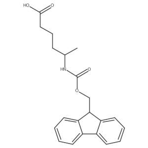 5-([(9H-Fluoren-9-ylmethoxy)carbonyl]amino)hexanoic acid结构式