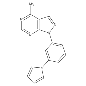 1-(3-Pyrrol-1-yl-phenyl)-1H-pyrazolo[3,4-d]pyrimidin-4-ylamine Structure