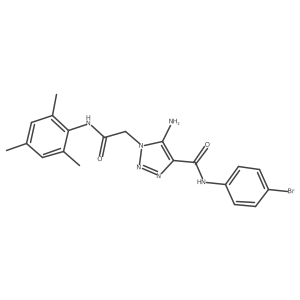 5-amino-N-(4-bromophenyl)-1-{[(2,4,6-trimethylphenyl)carbamoyl]methyl}-1H-1,2,3-triazole-4-carboxamide Structure