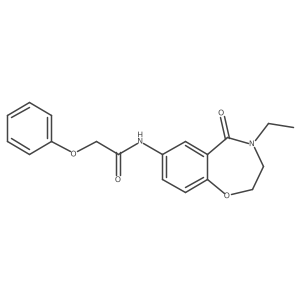 N-(4-ethyl-5-oxo-2,3,4,5-tetrahydro-1,4-benzoxazepin-7-yl)-2-phenoxyacetamide Structure