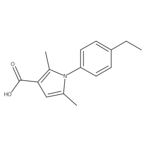 1-(4-ethylphenyl)-2,5-dimethyl-1H-pyrrole-3-carboxylic acid Structure