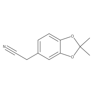 2-(2,2-Dimethylbenzo[d][1,3]dioxol-5-yl)acetonitrile Structure