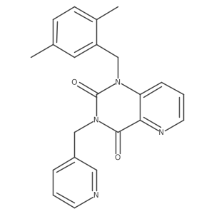 1-(2,5-dimethylbenzyl)-3-(pyridin-3-ylmethyl)pyrido[3,2-d]pyrimidine-2,4(1H,3H)-dione结构式