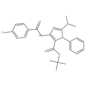 Tert-butyl 4-[(4-chlorobenzoyl)amino]-2-(dimethylamino)-1-phenyl-1h-imidazole-5-carboxylate Structure