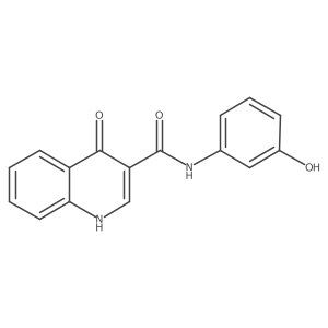4-hydroxy-N-(3-hydroxyphenyl)quinoline-3-carboxamide Structure