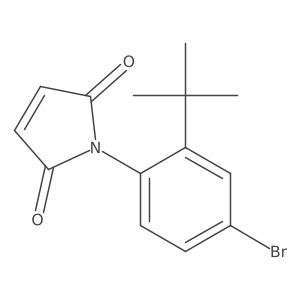 1-[4-Bromo-2-(1,1-dimethylethyl)phenyl]-1H-pyrrole-2,5-dione结构式