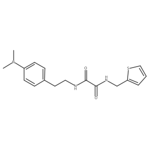 N1-(4-(dimethylamino)phenethyl)-N2-(thiophen-2-ylmethyl)oxalamide结构式