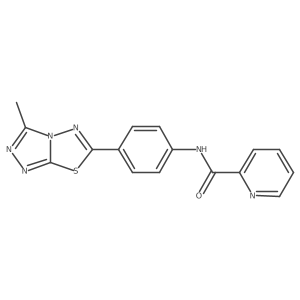 N-[4-(3-methyl[1,2,4]triazolo[3,4-b][1,3,4]thiadiazol-6-yl)phenyl]pyridine-2-carboxamide Structure