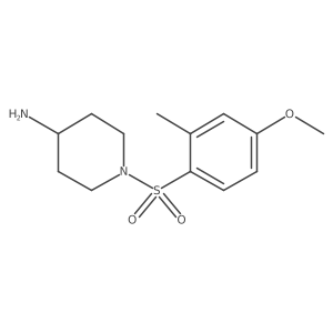 1-[(4-Methoxy-2-methylphenyl)sulfonyl]-4-piperidinamine结构式
