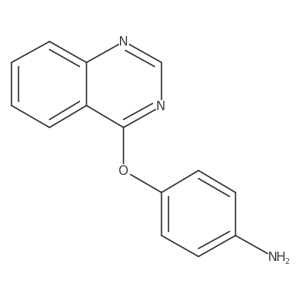 4-(Quinazolin-4-yloxy)aniline结构式