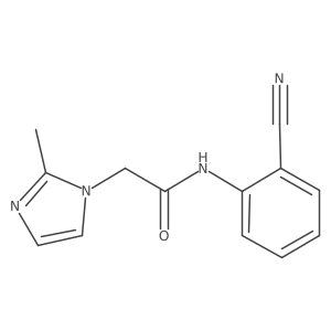 N-(2-cyanophenyl)-2-(2-methyl-1H-imidazol-1-yl)acetamide Structure