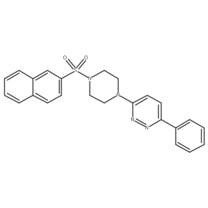 3-(4-(Naphthalen-2-ylsulfonyl)piperazin-1-yl)-6-phenylpyridazine Structure