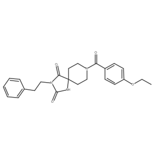 8-(4-Ethoxybenzoyl)-3-phenethyl-1,3,8-triazaspiro[4.5]decane-2,4-dione结构式