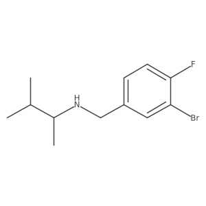 [(3-Bromo-4-fluorophenyl)methyl](3-methylbutan-2-yl)amine结构式